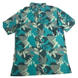 Columbia Men's Omni-Wick Thistletown Hills Polo Shirt Ice Green Floriated L/T NW